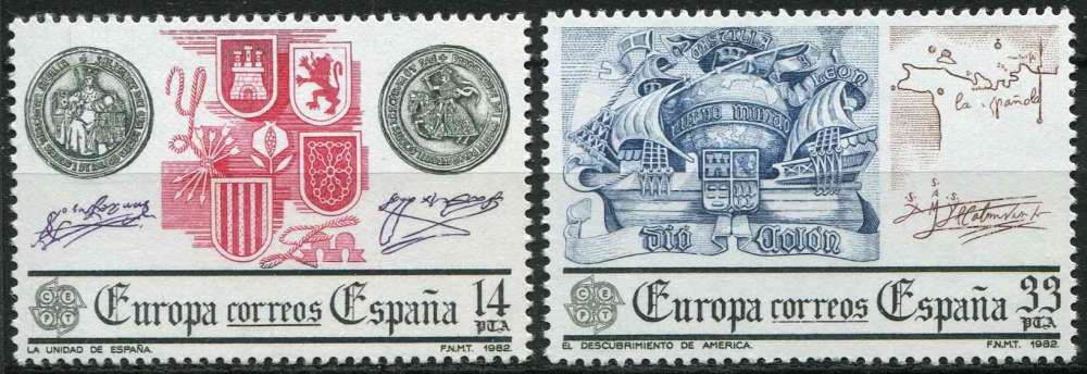 ESPAGNE 1982 NEUF** MNH N° 2285 2286 europa