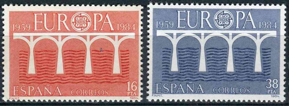 ESPAGNE 1984 NEUF** MNH N° 2367 2368 europa