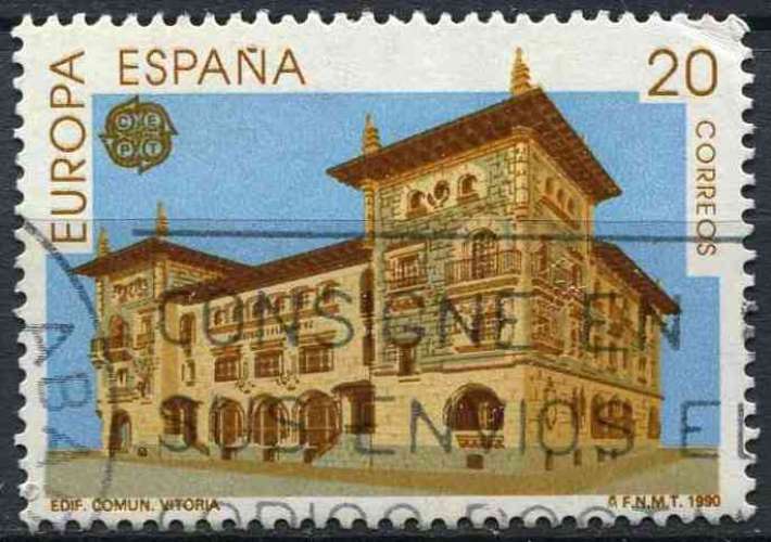 ESPAGNE 1990 OBLITERE N° 2672 europa