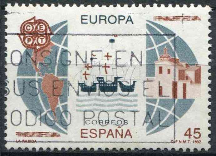 ESPAGNE 1992 OBLITERE N° 2800 europa