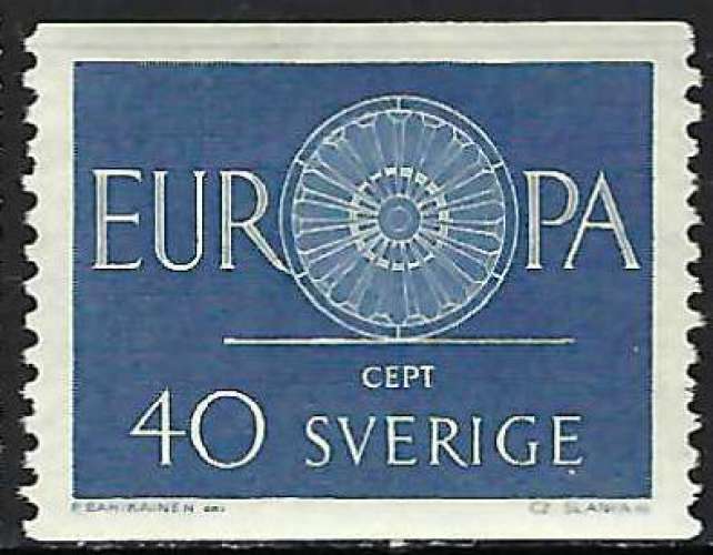 Suède - 1960 - Y & T n° 454 - Europa - MH