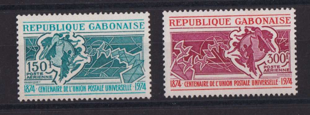 GABON  YT  PA n° 150/151   neuf **    1974