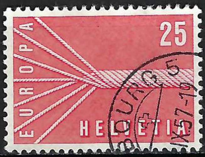 Suisse - 1957 - Y & T n° 595 - Europa - O.