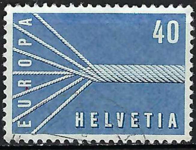 Suisse - 1957 - Y & T n° 596 - Europa - O.