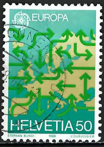 Suisse - 1988 - Y & T n° 1298 - Europa - O.