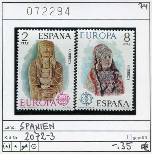 Espagne 1974 - Michel 2072-2073 - ** neuf mnh