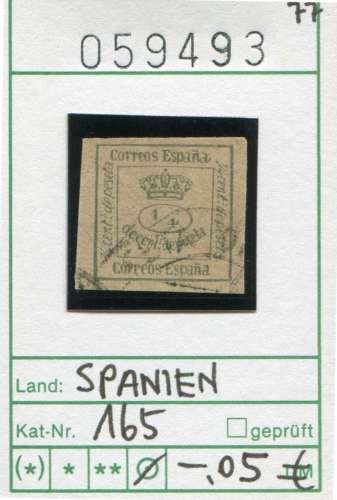 Espagne 1877 - Michel 165 - oo oblit.