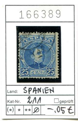 Espagne 1901 - Michel 211 - oo oblit. - 