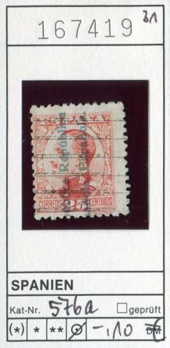 Espagne 1931 - Michel 576 a - oo oblit. - 