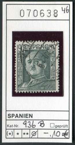 Espagne 1946 - Michel 936 B - oo oblit. - 