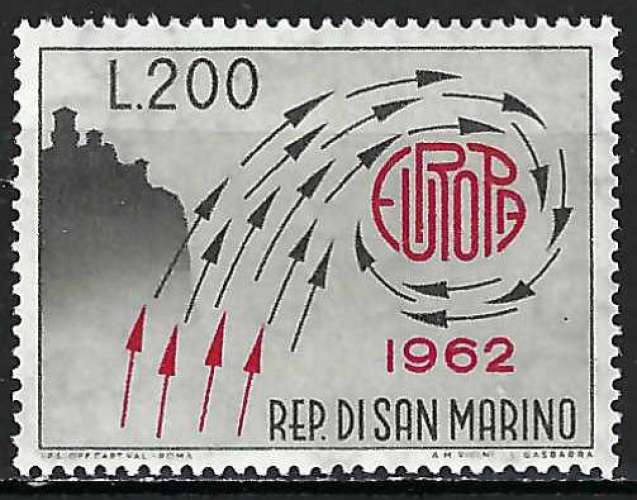 Saint-Marin - 1962 - Y & T n° 572 - Europa - MH