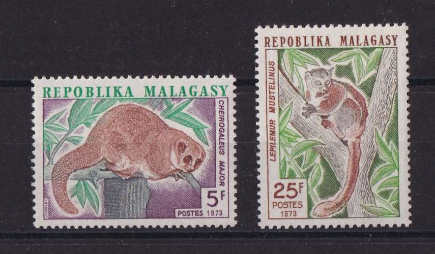 MADAGASCAR  YT   n°536/537   neuf **    1973