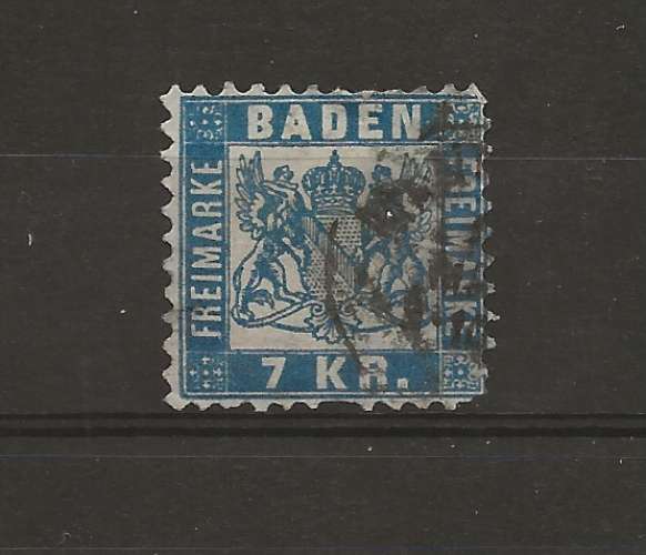 ALLEMAGNE - BADEN - TIMBRE DE 1868