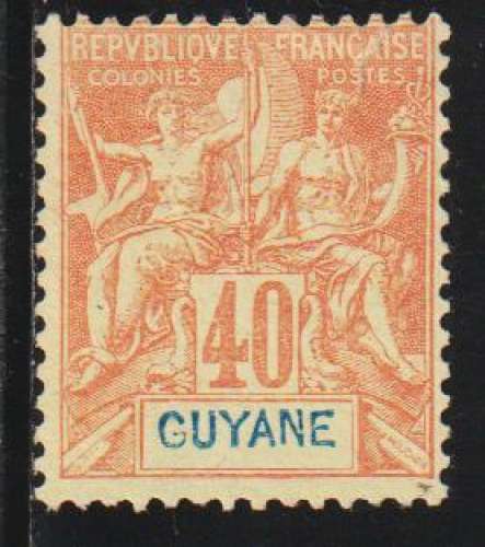 GUYANE 1892 - Y&T  N° 39