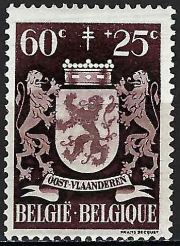 Belgique - 1945 - Y & T n° 718 - MH