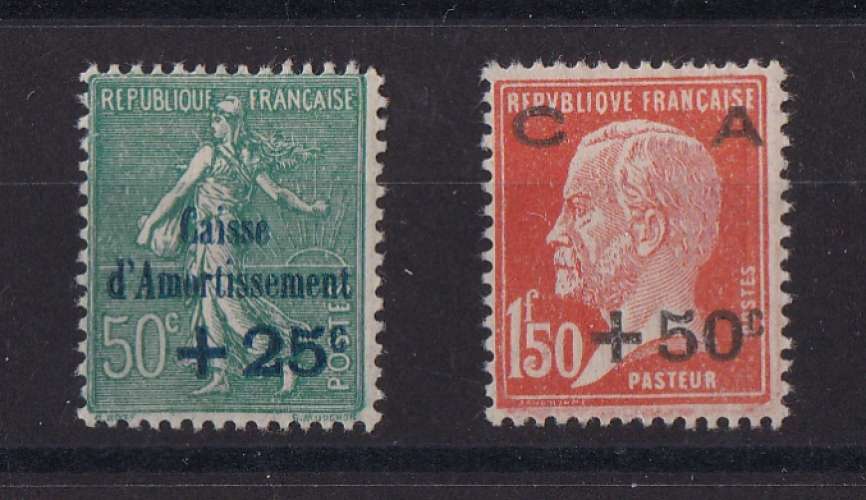 FRANCE  YT  n° 247-248    neuf *    1927