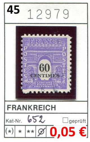 France 1945 - Michel 652 - Yvert 705 - oo oblit. - 