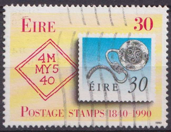 Irlande 1990 Y&T 719 oblitéré - Premier timbre poste 