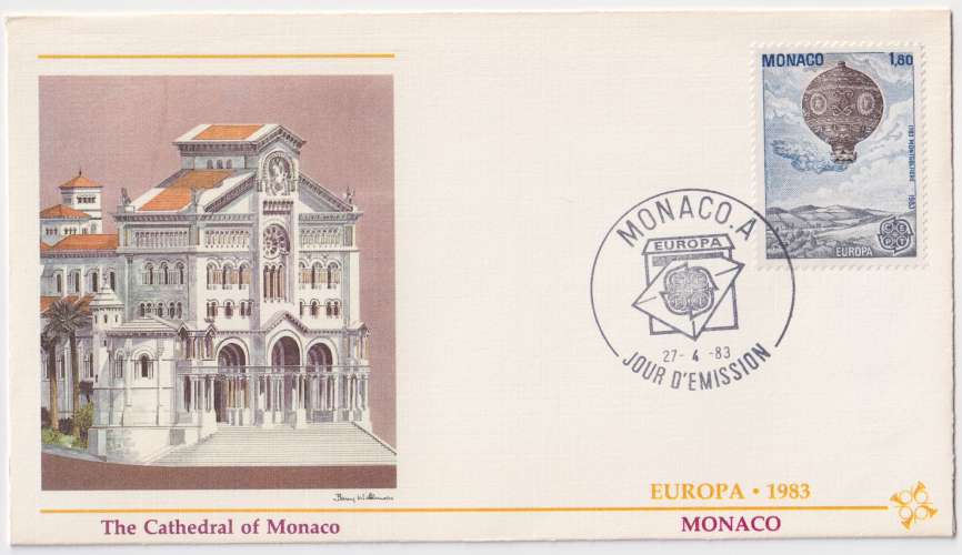 Monaco FDC 1983 Y&T 1365 - Europa (scan dos) 