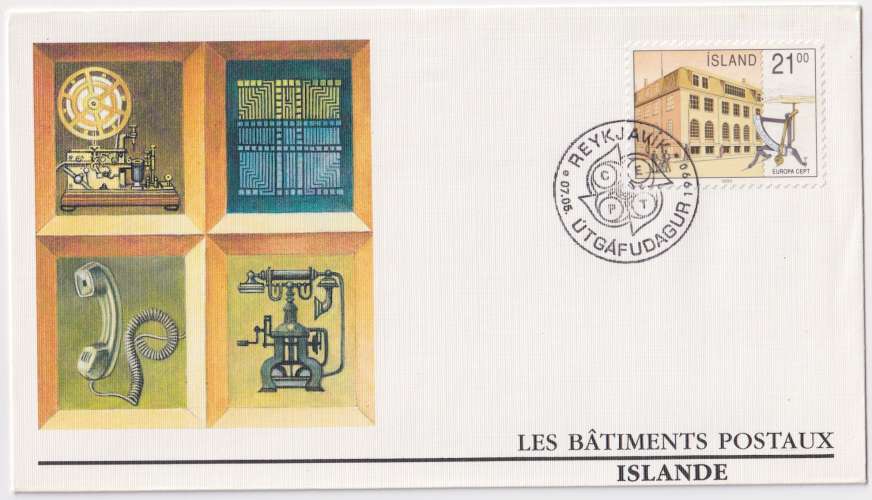 Islande FDC 1990 Y&T 679 - Europa (scan dos) 