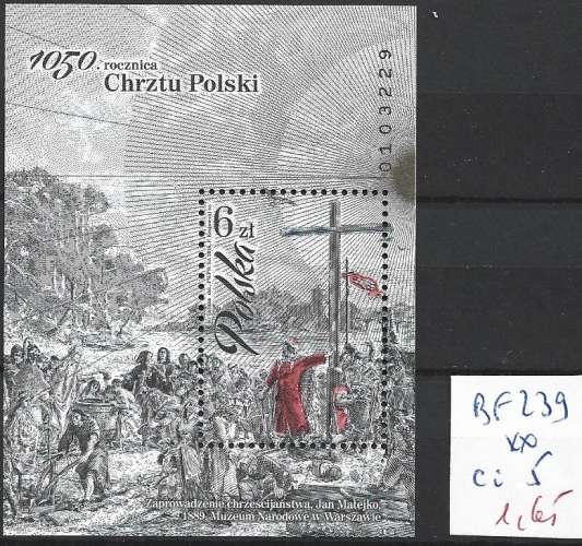 POLOGNE BF 239 ** côte 5 €