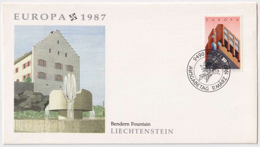 Liechtenstein FDC 1987 Y&T 859 - Europa (scan dos) 