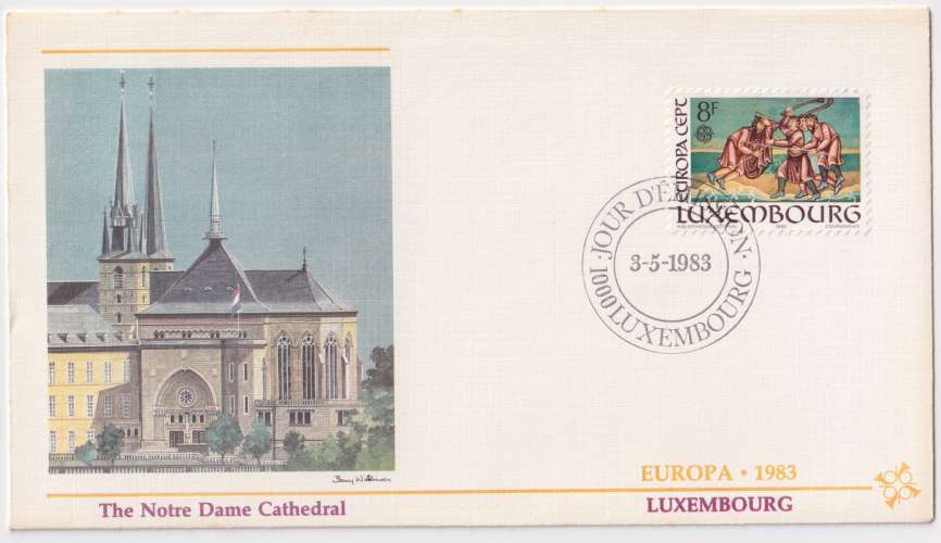 Luxembourg FDC 1983 Y&T 1024 - Europa (scan dos) 