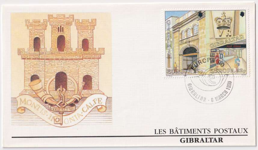 Gibraltar FDC 1990 Y&T 599 - Europa (scan dos) 