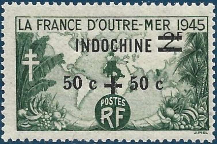 France - indochine - 1945 - Y&T 296 ** - MNH - 