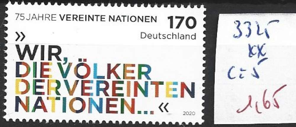 ALLEMAGNE RFA 3325 ** côte 5 €