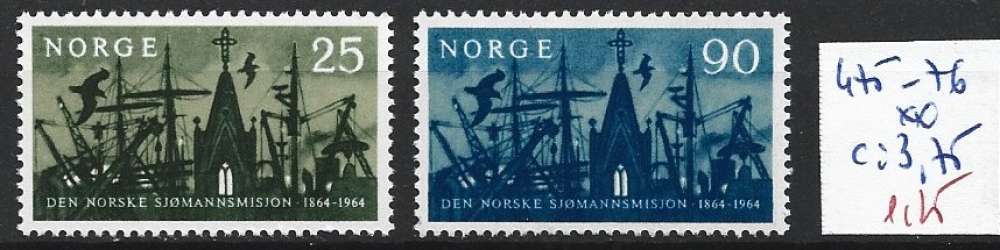 NORVEGE 475-476 ** côte 3.75 € 