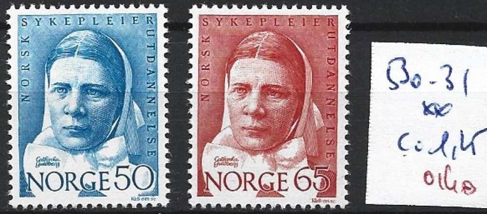 NORVEGE 530-531 ** côte 1.25 € 