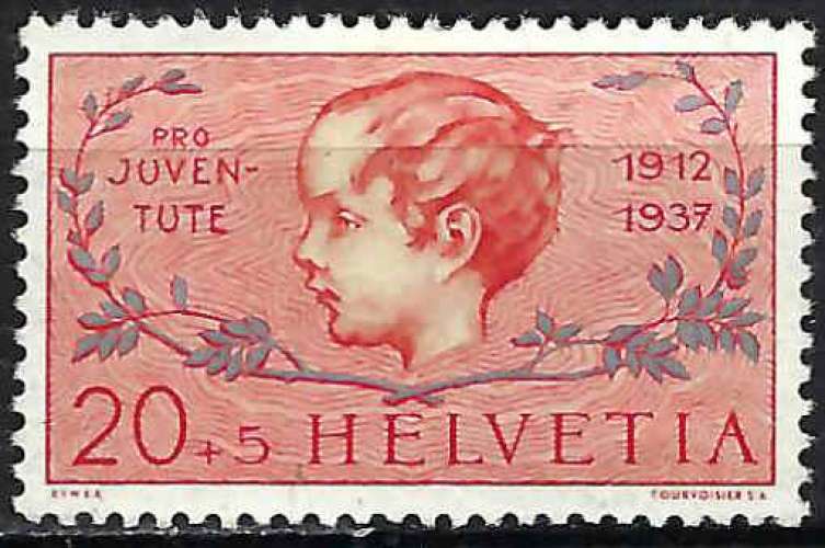 Suisse - 1937 - Y & T n° 305 - MH