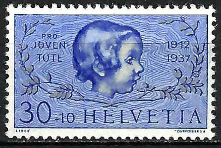 Suisse - 1937 - Y & T n° 306 - MH