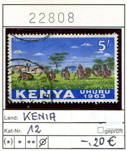 Kenya 1963 - Michel 12 - oo oblit. - 