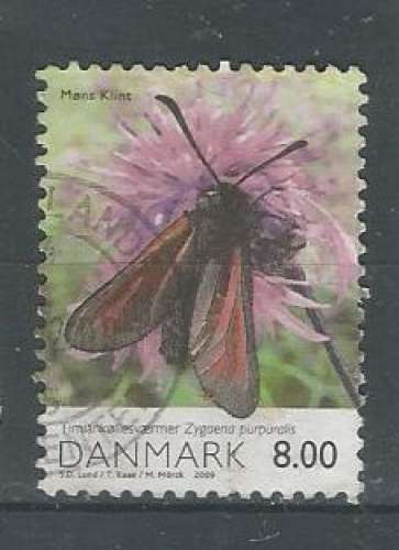 Danemark  2009-.YT 1629 - Papillon - cote 2,60