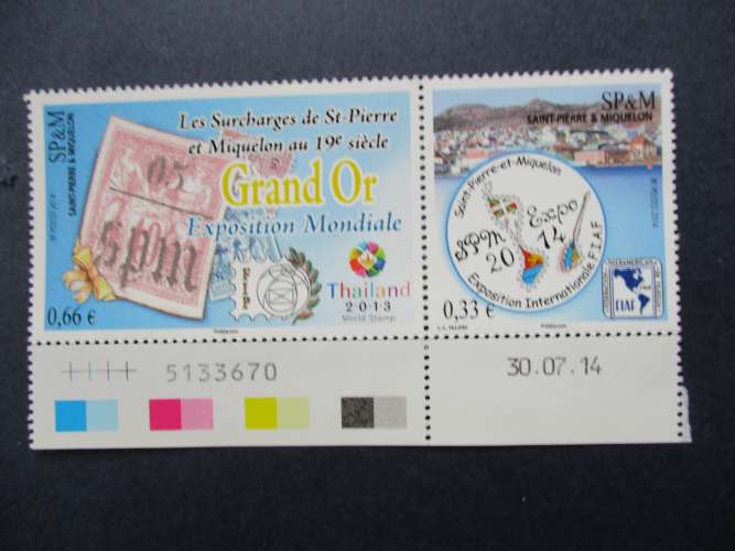 Saint Pierre & Miquelon y & t 1116 & 1117 ** 2014