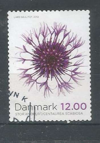 Danemark  2012-.YT 1686 - Fleur - cote 2,40