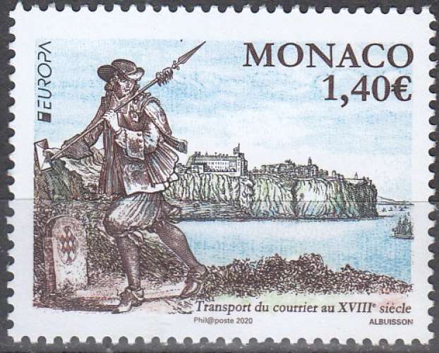 Monaco 2020 Europa CEPT Anciennes routes postales Neuf **