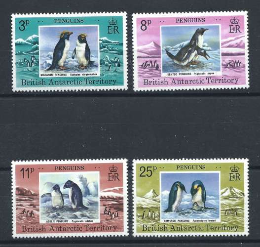 Antarctique Britannique N°78/81** (MNH) 1979 - Faune 