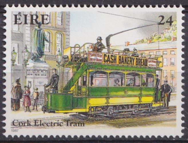 Irlande 1987 Y&T 618 neuf ** - Tramways 