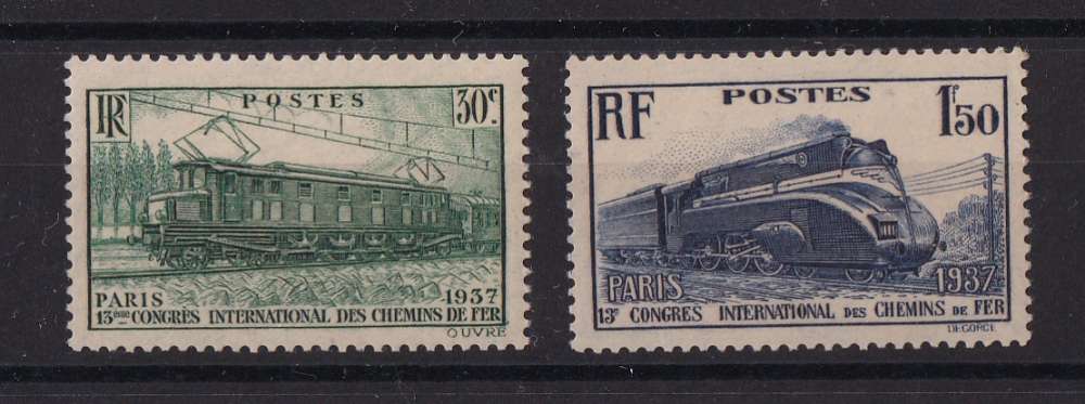 FRANCE   Y/T  n° 339/340   neuf **   1937