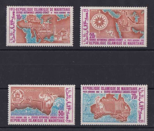 MAURITANIE  YT  PA n° 94/97    neuf **   1969