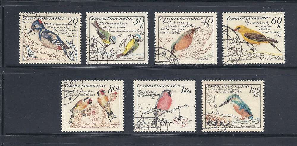 Tchecoslovaquie  Y & T  N° 1046/52  Oiseaux divers