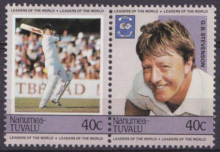 Tuvalu Nanumea 1984 Y&T 6 et 7 neuf ** - Cricket 