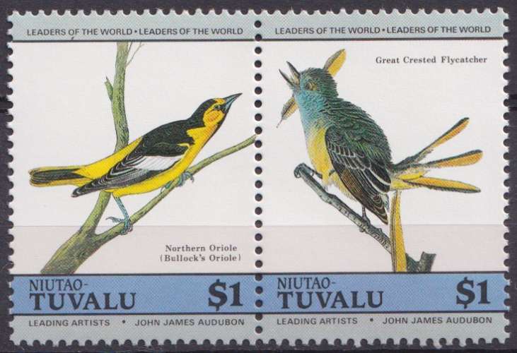 Tuvalu Niutao 1985 Y&T 28 et 29 neuf ** - Oiseaux 