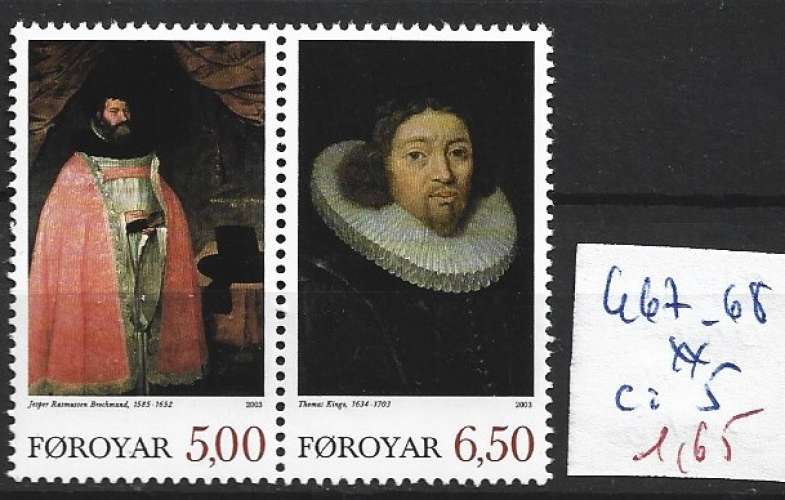 FEROE 467-468 ** côte 5 € 