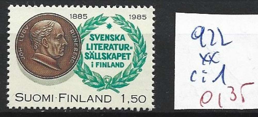 FINLANDE 922 ** côte 1 € 