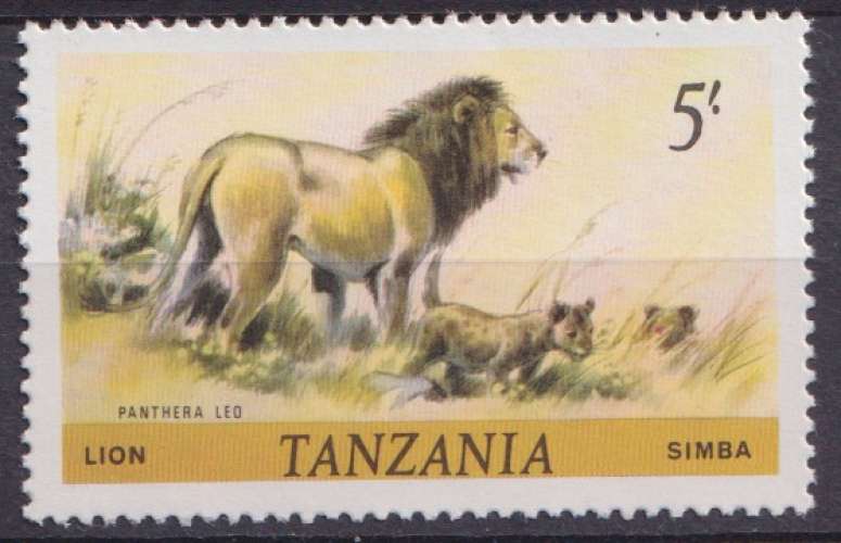 Tanzanie 1980 Y&T 173 neuf ** - Animaux sauvages - Lion 