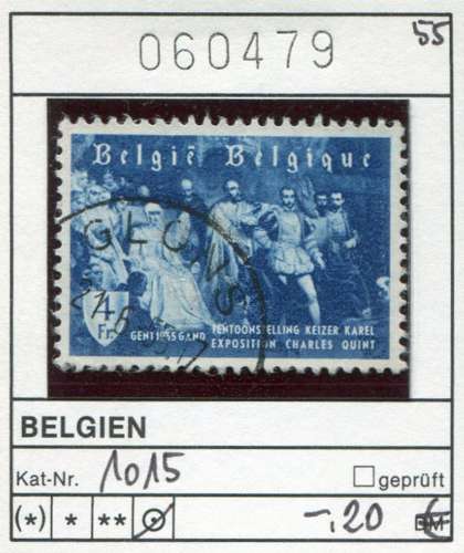 Belgique 1955 - Michel 1015 -  COB  - oo oblit.